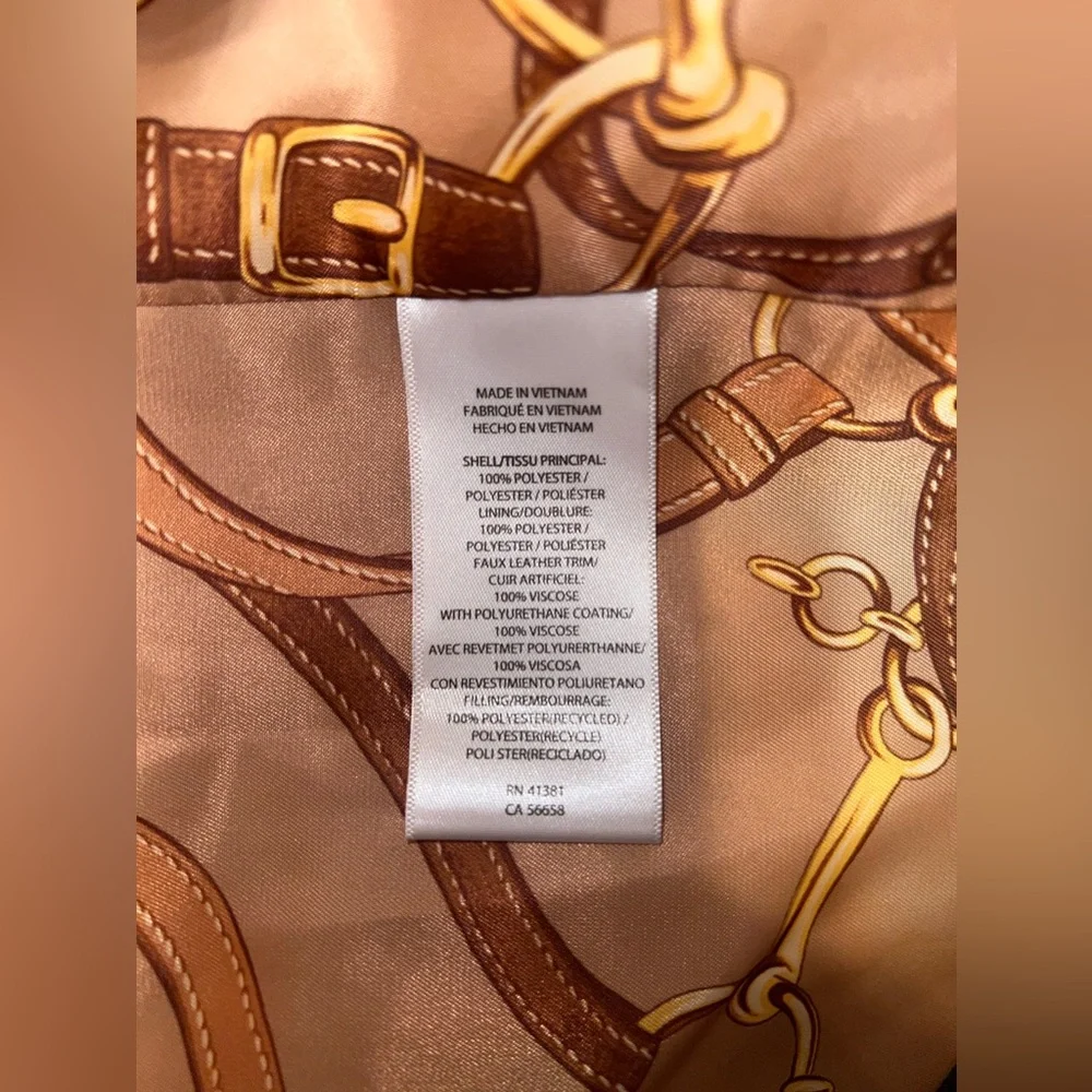 $290 NWT Lauren Ralph Lauren Women's Camel Brown Hooded Quilted Coat Plus Sz 3X - Picture 10 of 12